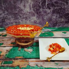 Layered Gajar ka Halwa A picture of Layered Gajar ka Halwa.
