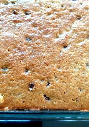 عکسی از دستور کیک موز و شکلات چیپسی