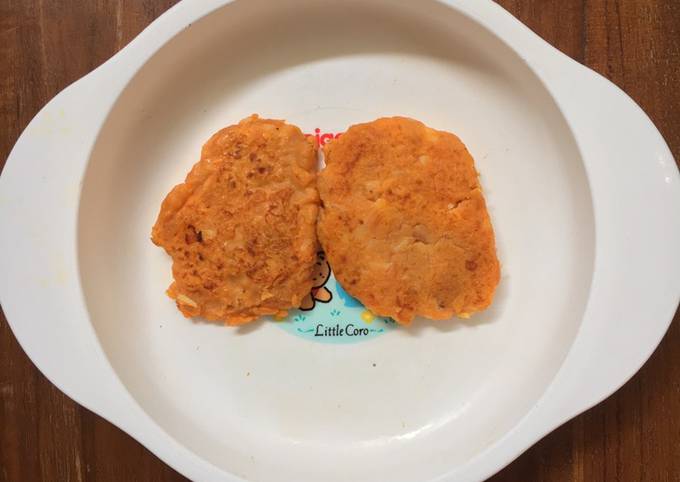 Cara membuat Sweet Potato Pancake Snack mpasi 9 M - 12 M+ Cara membuat Sweet Potato Pancake Snack mpasi 9 M - 12 M+
