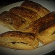 Bastones de hojaldre rellenos de nutella