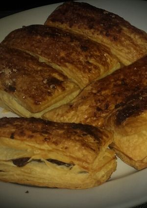Foto principal de Bastones de hojaldre rellenos de nutella