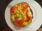 Pizza de champiñones portobello keto