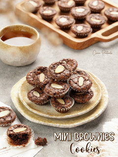 Foto resep Mini Cup Brownies Cookies