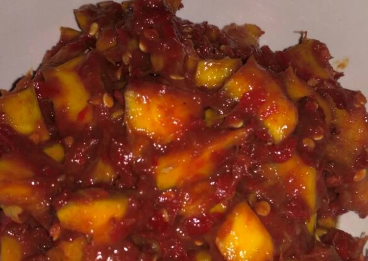 Cara Gampang Membuat Sambal mangga Laziezt Anti Gagal