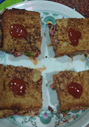 તંદૂરી સેન્ડવીચ (Tandoori Sandwich Recipe In Gujarati) રેસીપી મુખ્ય ફોટો