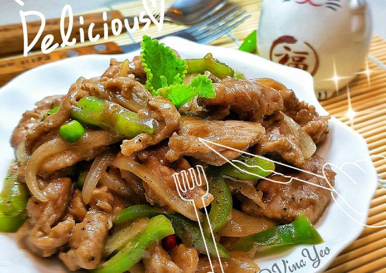 Oyster Sauce Beef Onion Paprika 🍃