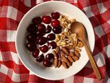 Crunchy Creamy and Healthy Breakfast 🍓🍒