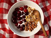 A picture of cherry yoghurt