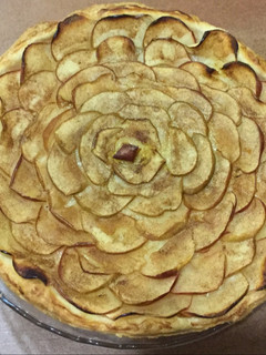 Una foto de Tarta de manzana con hojaldre