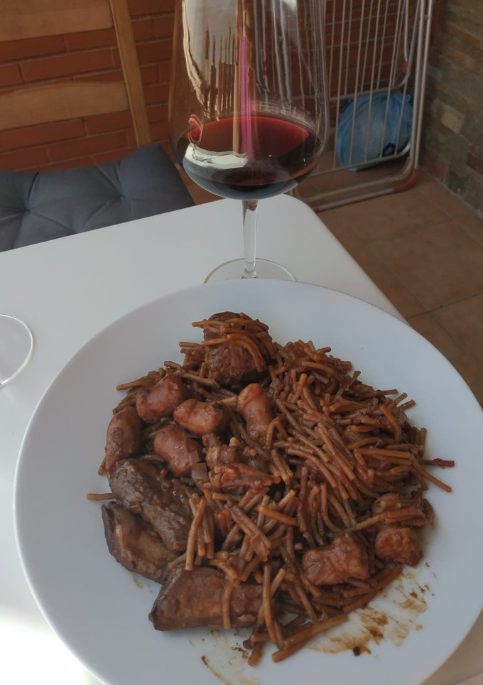 Una foto de Fideos a la cazuela