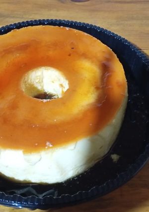 Una foto de Flan liso casero