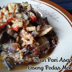 A picture of Ikan Pari Asap Oseng Pedas Merica.