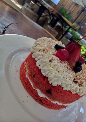 Una foto de Pastel petit red velvet