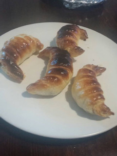 Una foto de Croissants rellenos de nocilla