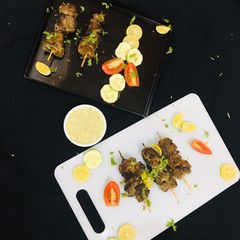 Creamy beef malai boti A picture of Creamy beef malai boti.