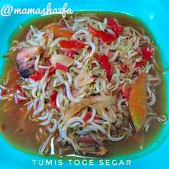 A picture of Tumis Toge Segar.