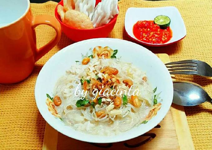 Resep Soto Ayam Tasik kuah santan Anti Gagal