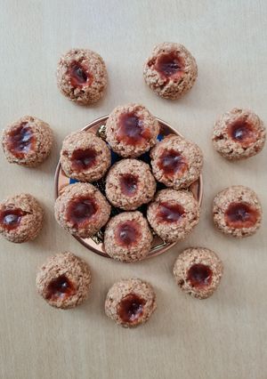 Una foto de Galletas de avena y mermelada 🎨