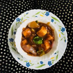 A picture of Chilli paneer.