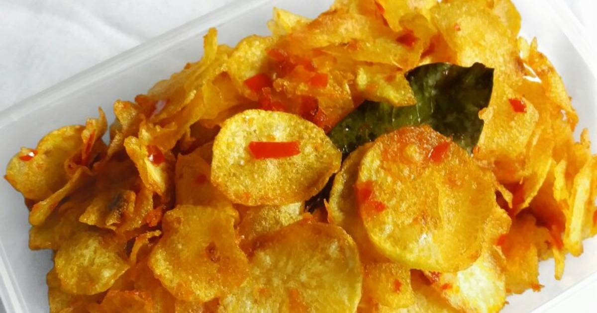 Resep Keripik Kentang Balado Kering Kentang Oleh Delia Eka Puspita Cookpad