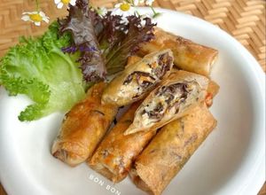 Hình của món Chả Giò Cốm Chay.