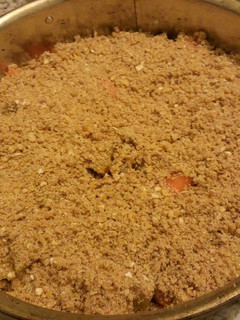 Una foto de Crumble de verduras versión light