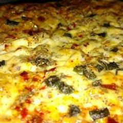 A picture of EggPizza Made by Shaheen Ali.