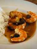 Langostinos en salsa sweet chili casera