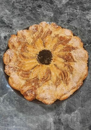 عکسی از دستور نان خورشیدی سیب