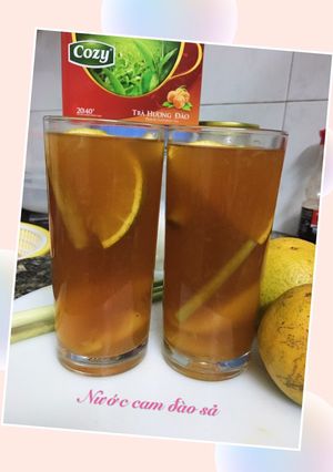 Hình của món Nước cam đào sả !.