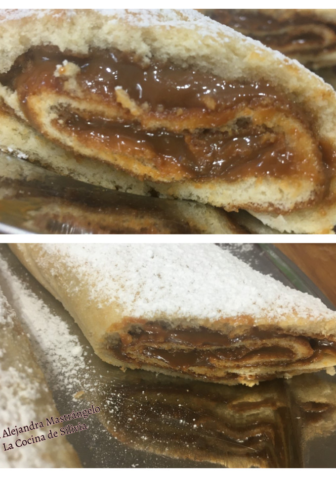 Una foto de Pionono con dulce de leche (brazo gitano)