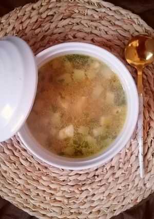 صورة لوصفة شوربة الدجاج مع الخضار