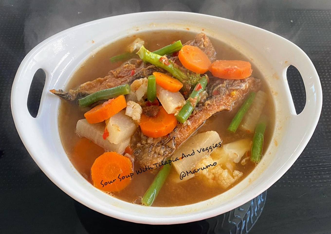 Sour Soup With Tilapia And Veggies