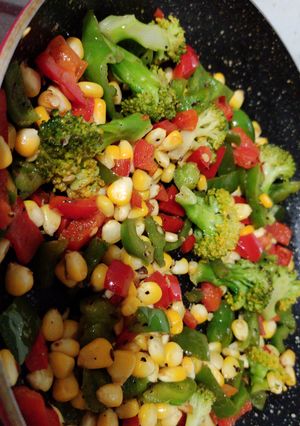 A picture of Sauté vegetables #cook123.