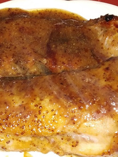 Una foto de Costillas al horno con salsa de miel y mostaza