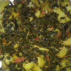 A picture of Aloo methi.