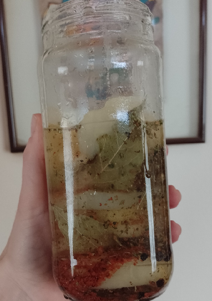 Una foto de Peras al escabeche