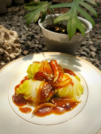 Cara Mudah Menyiapkan Resep 12. Sawi Gulung isi Ayam yang Lezat Anti Ribet, Uenak Banget