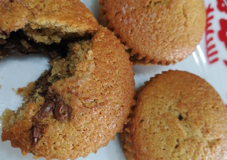 Muffins al caffè con cuore nutelloso