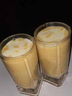 A picture of Mango and Banana smoothie.