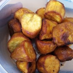 Deep fried sweet potatoes A picture of Deep fried sweet potatoes.