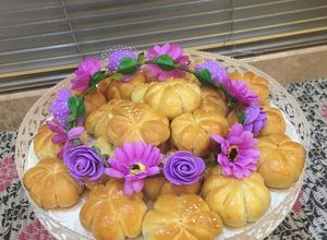 صورة لوصفة فطاير بالجبن على شكل وردة🌸🌸
