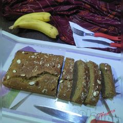 A picture of Wheat flour banana cake.