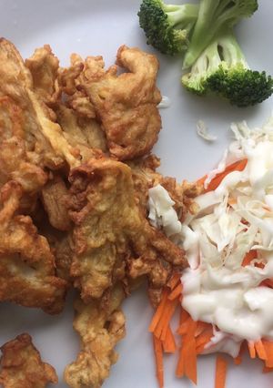 Foto resep Jamur karage with salad