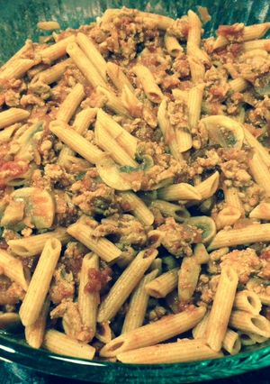 A picture of Turkey Mushroom Pasta.