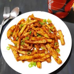 Spicy finger chips A picture of Spicy finger chips.