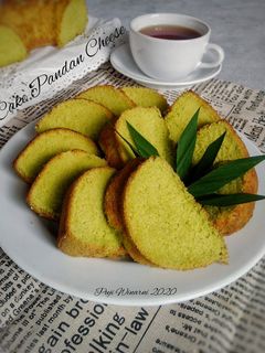 Foto resep Cake pandan cheese