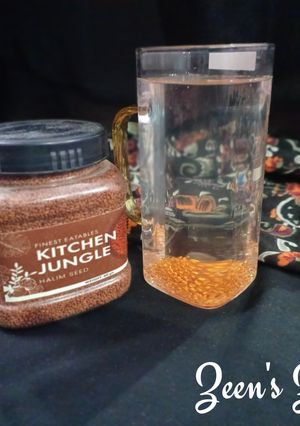 A picture of Halim seeds water.
