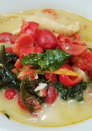Foto resep Sayur kulit mlinjo santan
