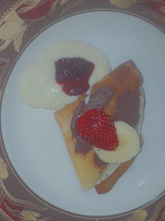 صورة لوصفة كريب بكريم الباتسيير والشوكولا